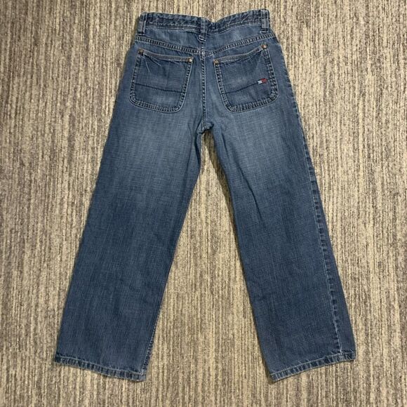 VTG 90s Y2K‎ Tommy Hilfiger Youth Size 12 L Medium Wash Bootcut Jeans - Picture 7 of 7